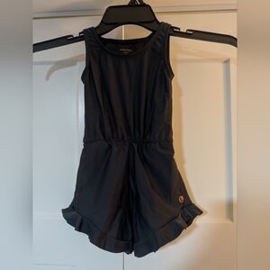 Honey Mark Girls Swim Romper Grey/Blue - Ginger Style Ruffles 2T- 3T